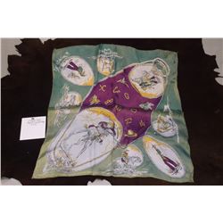 Oregon Trail Pagent Silk Wild Rag- 21" X 21"