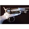 Image 3 : FLLI Pietta Black Powder Revolver- .44- Stainless- Engraved- Faux Ivory Grips- #491002