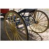 Image 3 : Two Wheel Cart-Rubber on Wood Spoke Wheels- Shafts