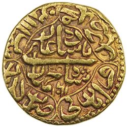 MUGHAL: Shah Jahan I, 1628-1658, AV mohur (10.74g), Akbarabad, AH1061 year 25. VF