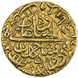 MUGHAL: Shah Jahan I, 1628-1658, AV mohur (10.94g), Daulatabad, AH1061 year 24. VF-EF