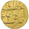 Image 2 : MUGHAL: Shah Alam Bahadur, 1707-1712, AV mohur (10.97g), Azimabad, AH1119 year one (ahad). VF