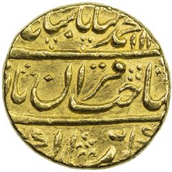 MUGHAL: Muhammad Shah, 1719-1748, AV mohur (10.86g), Shahjahanabad, year 13. EF