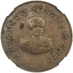 BIKANIR: Ganga Singh, 1887-1942, AE 1/2 mohur, VS1994 (1937). NGC AU50