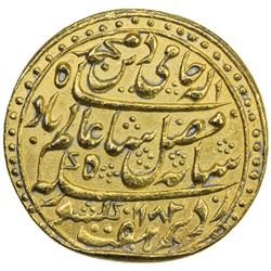 BENGAL PRESIDENCY: AV mohur (12.14g), "Murshidabad", AH1182 year 10. EF