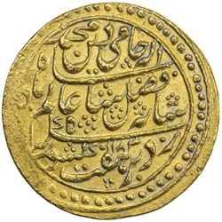 BENGAL PRESIDENCY: AV mohur (12.31g), "Murshidabad", AH1183 year 10. EF