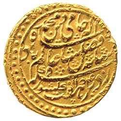 BENGAL PRESIDENCY: AV mohur (12.33g), "Murshidabad", AH1184 year 11. VF