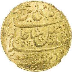 BENGAL PRESIDENCY: AV mohur (12.34g), "Murshidabad", AH1202 year 19. NGC MS64