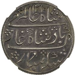BOMBAY PRESIDENCY: AR rupee, "Surat", AH1215 year 46 (frozen). NGC PF64