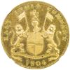 Image 1 : BOMBAY PRESIDENCY: gilt AE 2 pice, [Soho mint], 1804//AH1219. NGC PF63