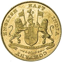 MADRAS PRESIDENCY: AV ashrafi (11.66g), ND (1819). UNC