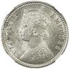 Image 1 : BRITISH INDIA: Victoria, Empress, 1876-1901, AR 1/4 rupee, 1879-C. NGC MS64