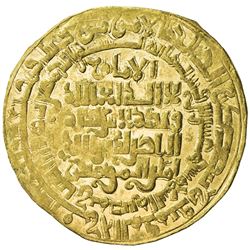 ABBASID: al-Nasir, 1180-1225, AV dinar (7.40g), Madinat al-Salam, AH620. AU