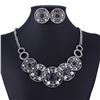 Image 1 : Coin Style Black bead Necklace Set