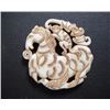 Image 1 : Old China jade carved horse and the monkey Pendant