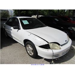 2002 - CHEVROLET CAVALIER// REBUILT SALVAGE