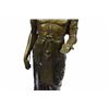 Image 3 : 3 Feet Original Signed Egyptian Prince Bronze Sculpture Marble Base Statue Deco