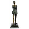 Image 10 : Ballerina Bronze Sculpture on black marble base