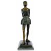 Image 1 : Ballerina Bronze Sculpture on black marble base