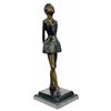 Image 5 : Ballerina Bronze Sculpture on black marble base