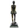 Image 7 : Ballerina Bronze Sculpture on black marble base