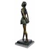 Image 8 : Ballerina Bronze Sculpture on black marble base