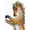 Image 2 : Horse Bronze Statue on Marble base color patina