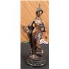 Image 1 : The Allegory Of Baravia Symbols Of Abundance Bronze Statue Figure Art