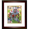 Image 1 : AJ Hawk Signed Ohio State Buckeyes 8X10 Photo Custom Framed