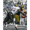 Image 1 : Terrell Suggs Signed Baltimore Ravens 16X20 Spotlight Photo (Blue Sig-Tackling Ben Roethlisberger)