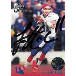 Luke Mccown Signed Louisiana Tech Bulldogs 2004 Press Pass Rookie Trading Card #11