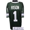 Image 1 : Andre Rison Signed Michigan State Spartans TB Green Custom Jersey