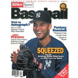 Derek Jeter Unsigned New York Yankees Athlon Sports 1997 MLB Baseball Preview Magazine