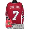 Chris Chelios Signed Chicago Blackhawks Red TB Prostyle Jersey- JSA Hologram