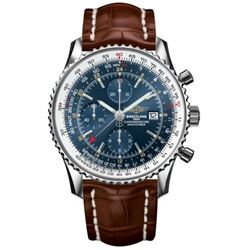 Breitling  Navitimer World Blue GMT Chronograph  Men Watch