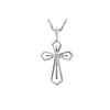 Image 1 : WG DIAMOND CROSS PENDANT (#7303D)