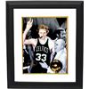 Image 1 : Larry Bird Signed Boston Celtics 16X20 Spotlight Cigar Celebration Photo Custom Framed W/Auerbach Go