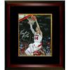 Image 1 : Frank Kaminsky Signed Wisconsin Badgers 16X20 Photo Custom Framed (Slam Dunk Vs Indiana White Jersey