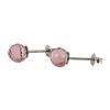 Image 1 : Sterling Silver Pink Stud Earring