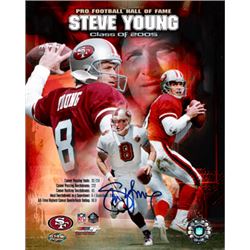 Steve Young Signed San Francisco 49Ers 16X20 HOF Collage