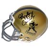 Image 1 : Hopalong Cassady Signed Gold Heisman Authentic Mini Helmet '55 (Ohio State Buckeyes-Left Side Sig)