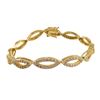 Image 1 : Gold Plated Sterling Silver Bracelet With Oval Links