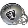 Image 1 : Mark Van Eeghen Signed Oakland Raiders Mini Helmet (Black Sig)
