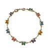 Image 1 : Multi Colored Butterfly Gold Filled Bracelet -6.5