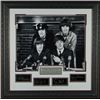 Image 1 : Paul Mccartney Unsigned The Beatles Engraved Signature Series Premium Leather Framed 29X29 Black & W