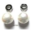 Image 1 : Sterling Silver-Blk Prl Earrings