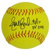 Image 1 : Jennie Finch Signed Rhino Official 12 Inch Yellow Softball W/04 Gold