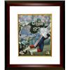 Image 1 : Marty Lyons Signed New York Jets 8X10 Photo Custom Framed (New York Sack Exchange)