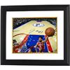 Image 1 : Jahlil Okafor Signed Philadelphia 76Ers 8X10 Photo Custom Framed #8 (Horizontal Dunk)