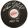 Image 1 : Dominik Hasek Signed Detroit Red Wings Hockey Puck HOF 14